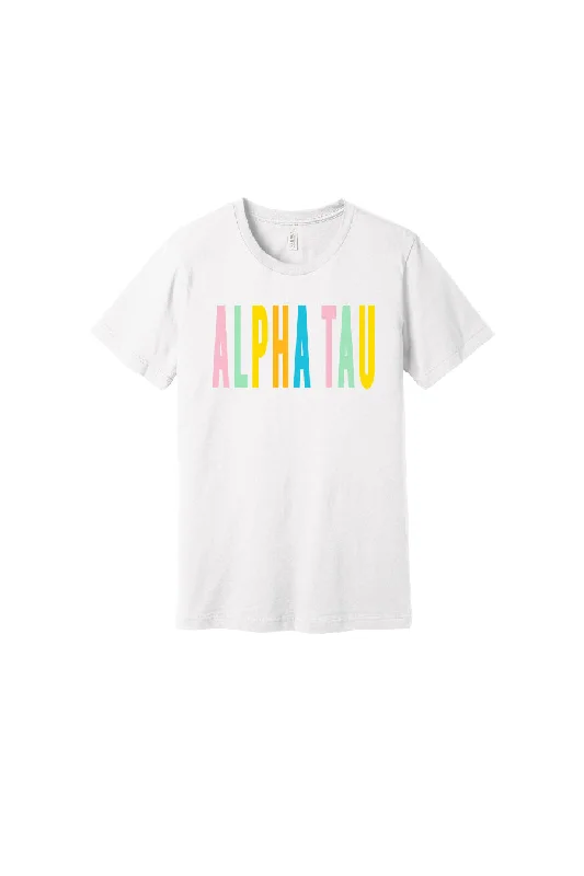 Colorful Alpha Tau Tee