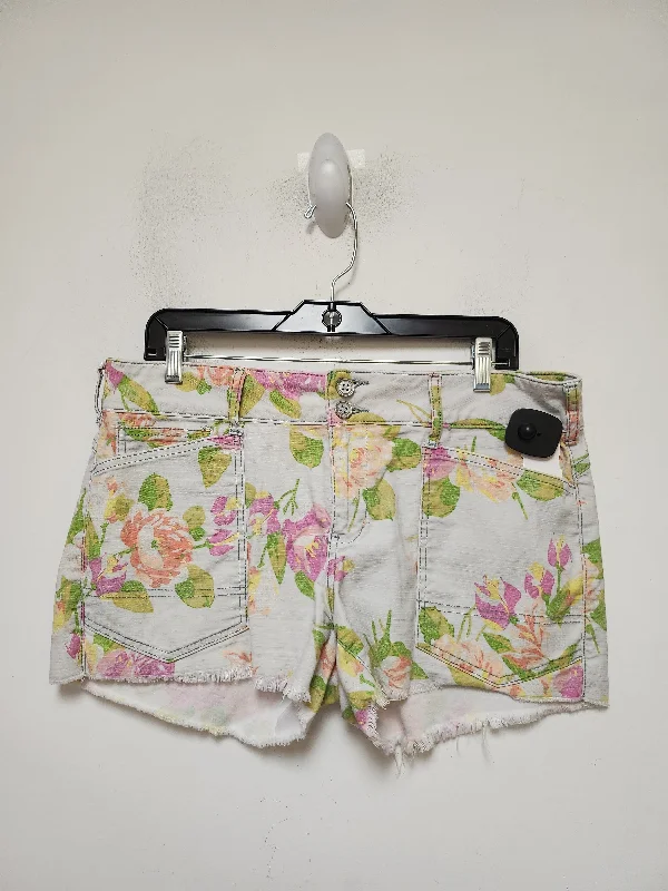 Shorts By Pilcro In Floral Print, Size: 8