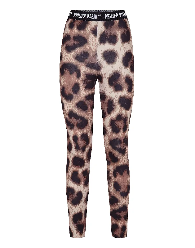 Biker Trousers Leopard