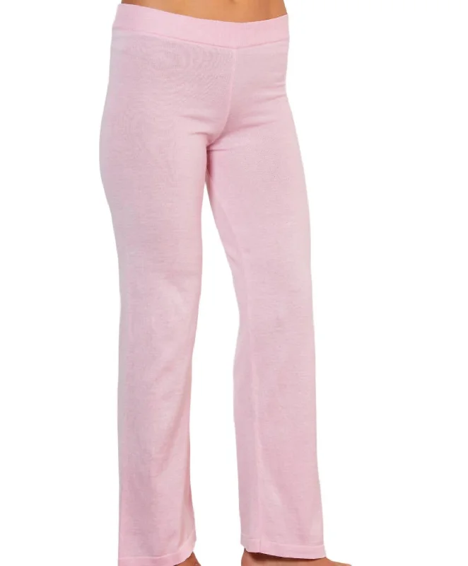 Knit Pant In Pink