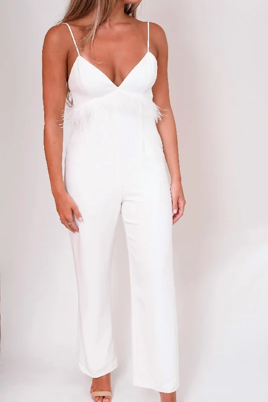 Krysta Jumpsuit In White