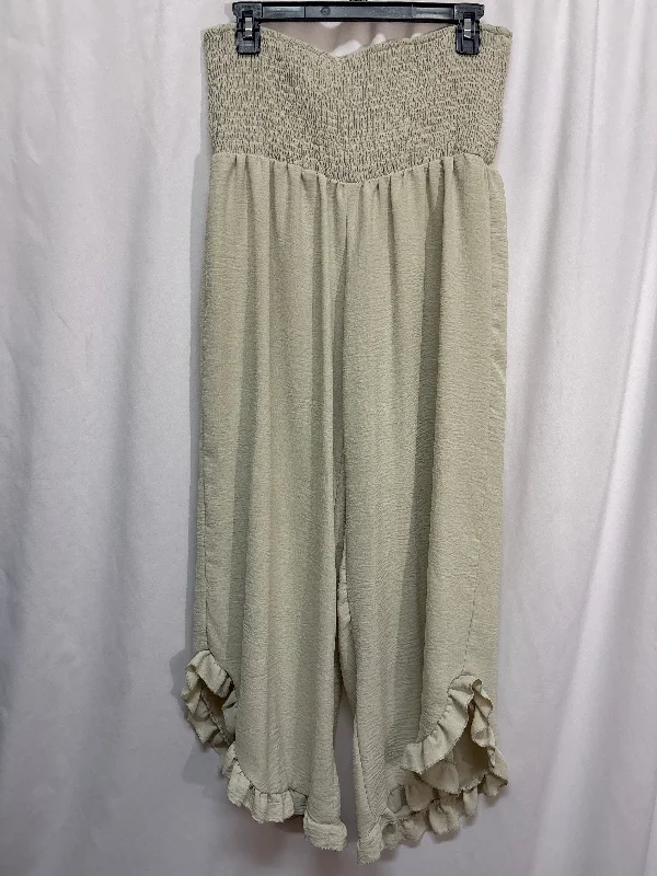 Pants Wide Leg By Clothes Mentor In Grey, Size: Xl