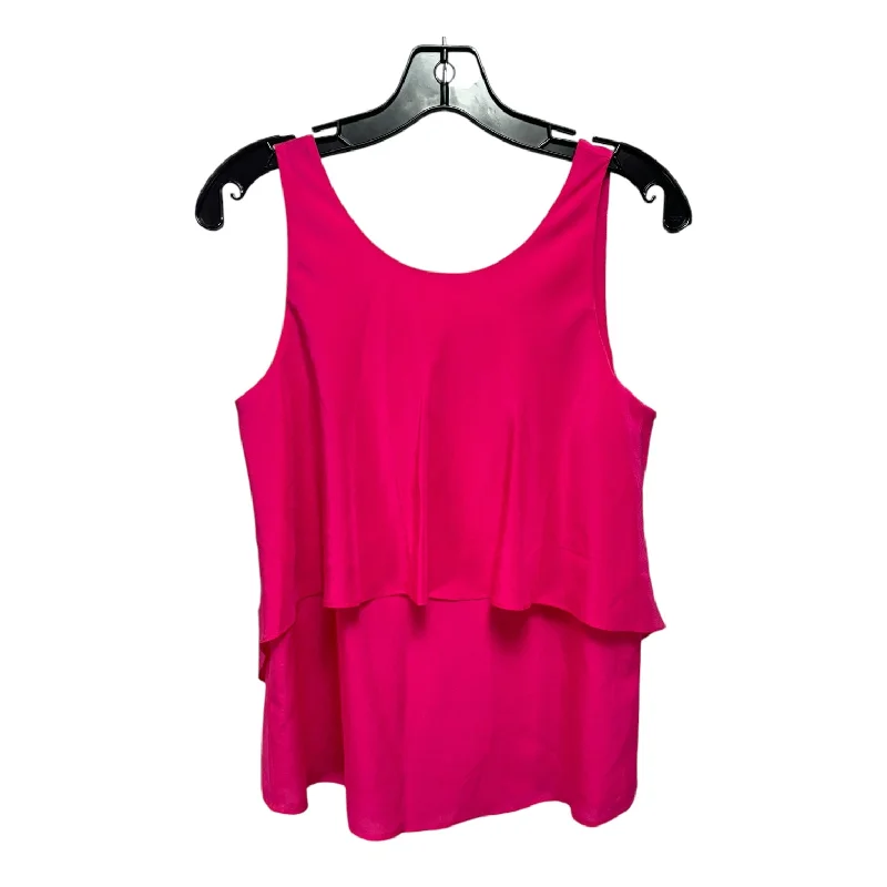 Silk Top Sleeveless By Trina Turk In Pink, Size: S