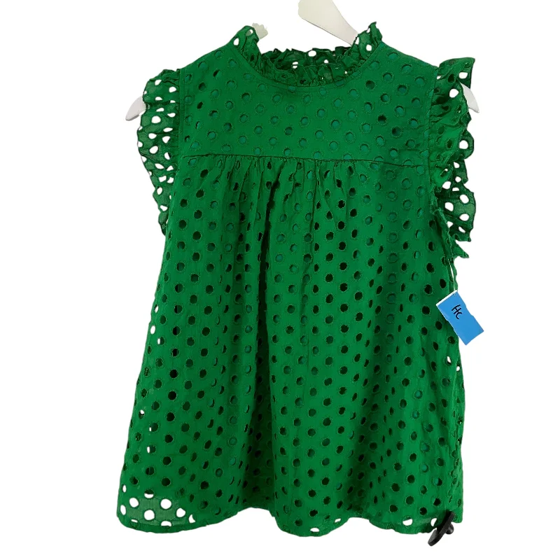 Top Sleeveless By Jodifl In Green, Size: S