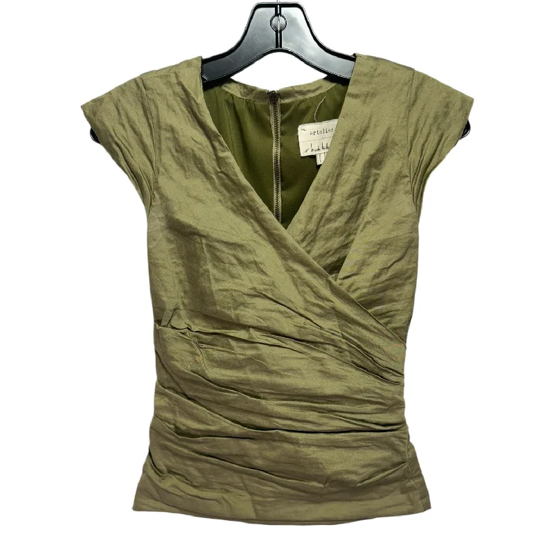 Top Sleeveless By Nicole Miller In Green, Size: S