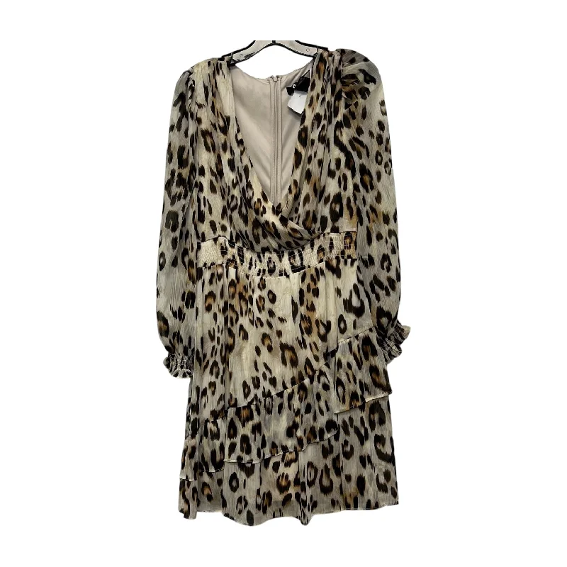 Dress Casual Short By Dkny O In Leopard Print, Size: 12