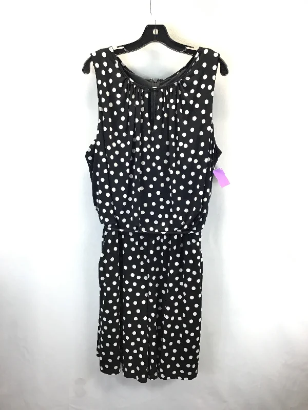 Dress Casual Short By London Times In Polkadot Pattern, Size: 20