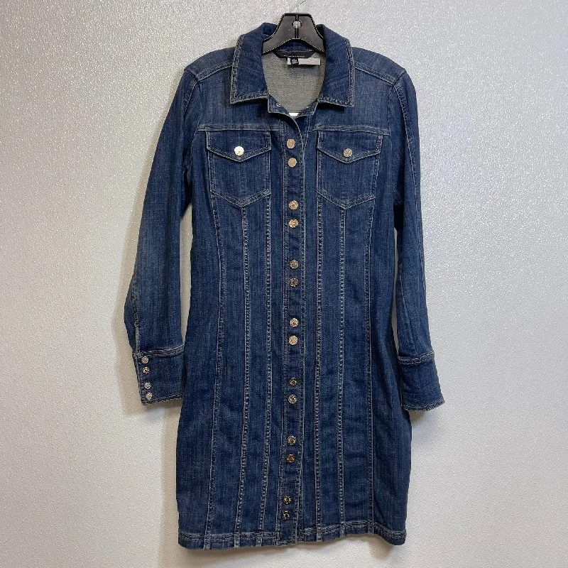 Dress Casual Short By White House Black Market O In Denim, Size: 6