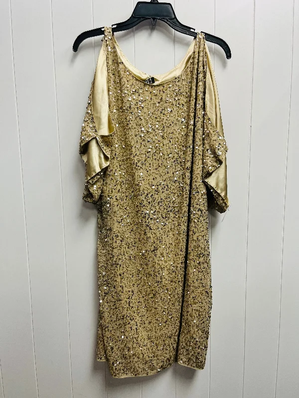 Dress Party Short By aidan mattox  In Gold, Size: 10