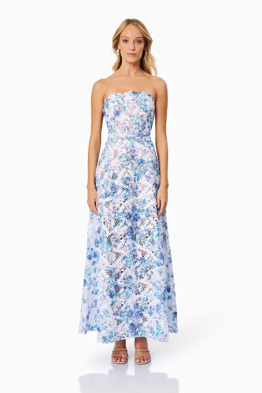 Elliatt Savannah Maxi Dress - Blue Multi