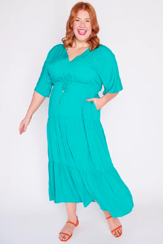 Maddie Teal Dress