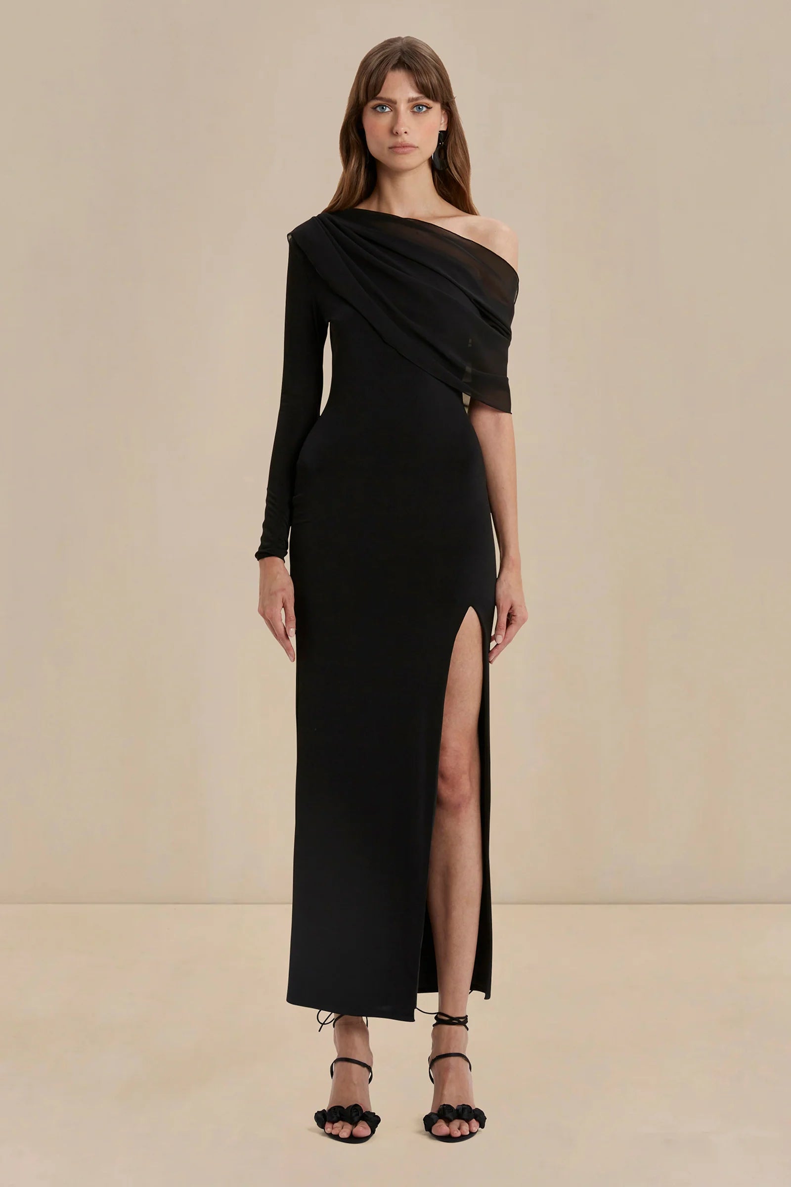 Sonya Sassari One Shoulder Dress - Black