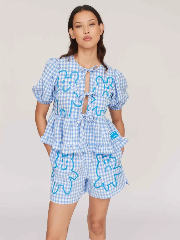 Grin and Bear It Gingham Top