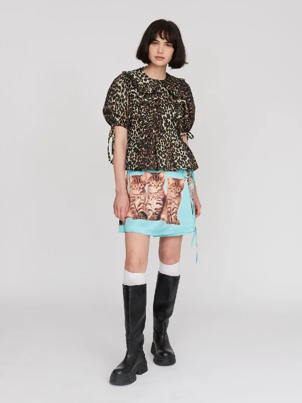 Leopard Smock Top