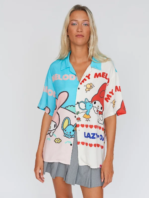 LO - My Melody Patchwork Bowling Shirt